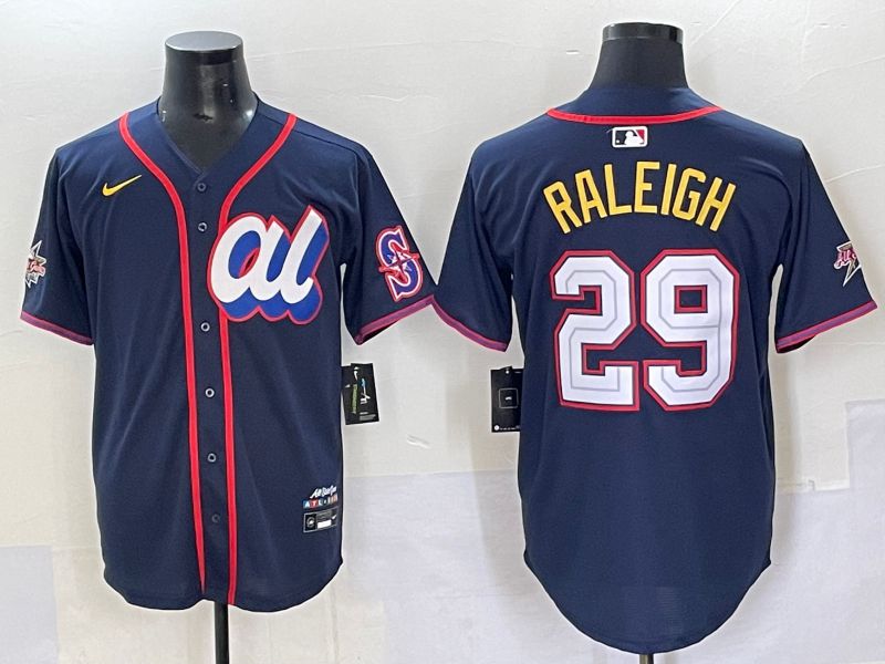 Men 2025 Seattle Mariners #29 Raleigh Blue All star Nike MLB Jersey style 6->st.louis cardinals->MLB Jersey